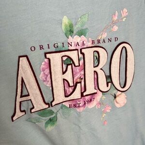 Brand New ✨ Aeropostale Light Blue Classic Crew Tee size XL (fits like small)